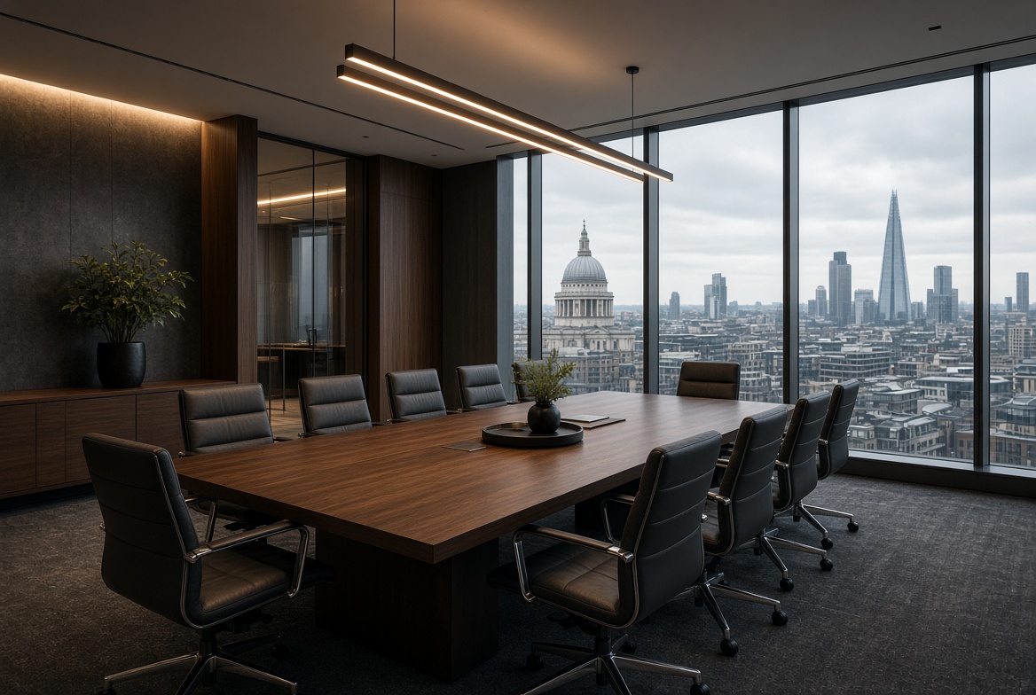 A modern boardroom ready for an independent Chair